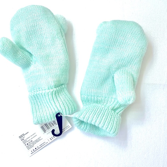 NWT Great Northen Kids Kitty Knit Hat And Mittens, Size 4-6X - Picture 6 of 7